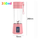 Mini Liquidificador Portátil Usb Juice Shake 6 Lâminas - Falacomigo.com