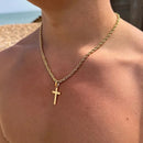 Colar com Pingente de Cruz