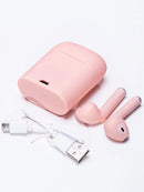 i7Mini TWS 5.0, headset intra-auricular esportivo com microfone, caixa de carregamento. - Falacomigo.com