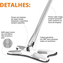 Esfregão Giratório Lava E Seca Torção Microfibra Multiuso Limpeza de Piso Cozinha Limpa Rodo Mágico 360° - Falacomigo.com