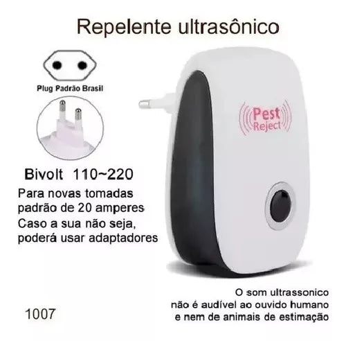 Repelente Eletrônico Ultrassônico - Anti Peste