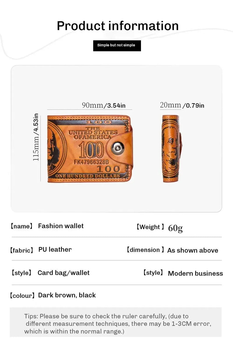 Carteiras masculinas Dólares